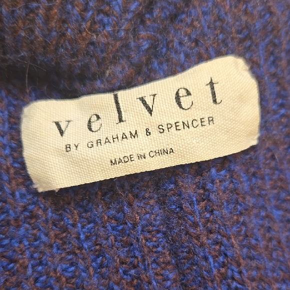 Anthropologie Navy Cardigan Boho Coastal Grandma Eclectic Grandpa Oversized M - Picture 3 of 8